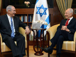 הנשיא פרס וראש הממשלה נתניהו הנשיא פרס וראש הממשלה נתניהו