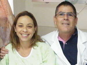 אורטל לאופר וד''ר גוטרמן לאחר השתלת הכבד אורטל לאופר וד''ר גוטרמן לאחר השתלת הכבד