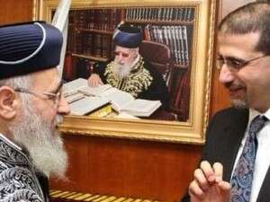 הרב יוסף והשגריר שפירו הרב יוסף והשגריר שפירו