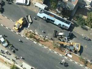 זירת הפיגוע בירושלים, בשבוע שעבר זירת הפיגוע בירושלים, בשבוע שעבר