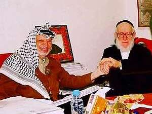 הרב משה הירש ויאסר ערפאת הרב משה הירש ויאסר ערפאת