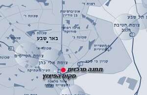 מפת אזור הפיגוע. לחצו להגדלה מפת אזור הפיגוע. לחצו להגדלה