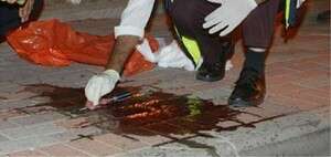 זירת מקרה רצח. זירת מקרה רצח.