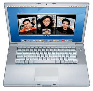 תוכנת iChat על מק. צילום: AP תוכנת iChat על מק. צילום: AP