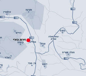 מפת מקום הפיגוע. לחצו להגדלה מפת מקום הפיגוע. לחצו להגדלה
