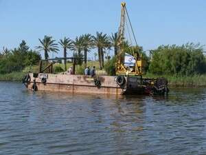 עבודות קידוח בקישון. צילום: רשות נחל הקישון עבודות קידוח בקישון. צילום: רשות נחל הקישון