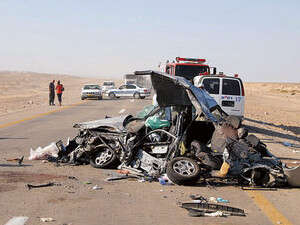 תאונה קטלנית בכביש הערבה. תאונה קטלנית בכביש הערבה.