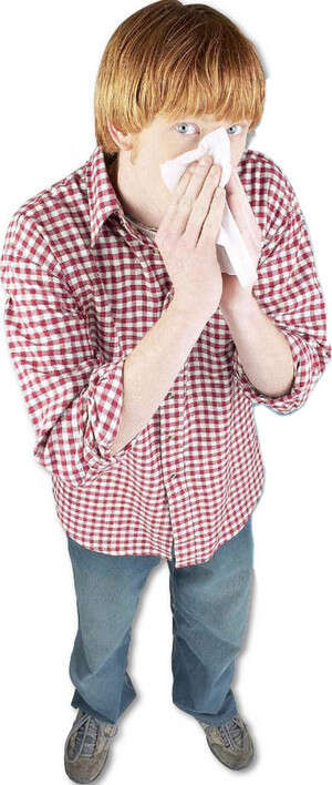 איש חולה, שפעת, בריאות איש חולה, שפעת, בריאות