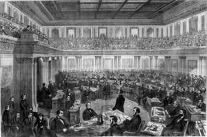 משפט ההדחה של אנדרו ג'ונסון ב-1868 משפט ההדחה של אנדרו ג'ונסון ב-1868