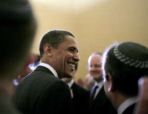 ברק אובמה בפגישה עם מנהיגים יהודים. ברק אובמה בפגישה עם מנהיגים יהודים.