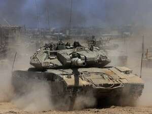 טנק של צה''ל סמוך לרצועת עזה טנק של צה''ל סמוך לרצועת עזה