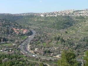 תצפית על ירושלים מכביש 1 תצפית על ירושלים מכביש 1