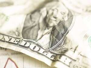 שטר מקומט של דולר שטר מקומט של דולר