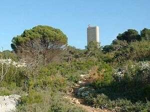 אוניברסיטת חיפה על רקע נחל נדר אוניברסיטת חיפה על רקע נחל נדר