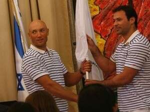 מיכאל קולגנוב ואריק זאבי בבית הנשיא מיכאל קולגנוב ואריק זאבי בבית הנשיא