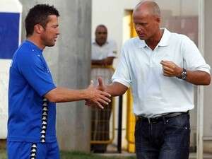 טומי נילסן עם לותאר מתיאוס טומי נילסן עם לותאר מתיאוס