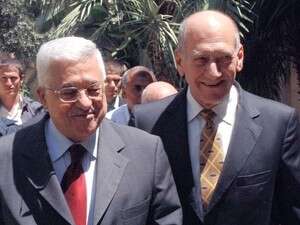 אהוד אולמרט ואבו מאזן, היום אהוד אולמרט ואבו מאזן, היום