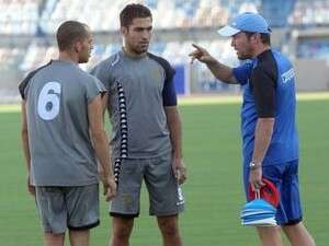 מכבי נתניה באימון המסכם. מכבי נתניה באימון המסכם.
