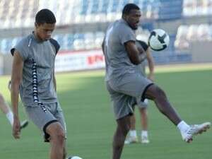 מכבי נתניה באימון. מכבי נתניה באימון.