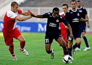 סמואל יבואה, במשחק מול וויבודינה סמואל יבואה, במשחק מול וויבודינה