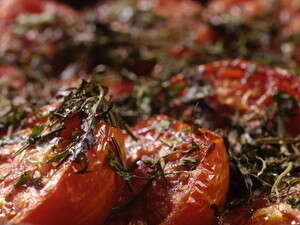 עגבניות צלויות עגבניות צלויות