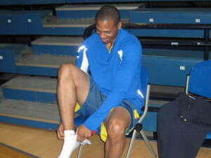 מרקוס בראון באימון הבכורה, היום בזאגרב. מרקוס בראון באימון הבכורה, היום בזאגרב.