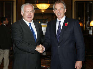 נתניהו וטוני בלייר. נתניהו וטוני בלייר.