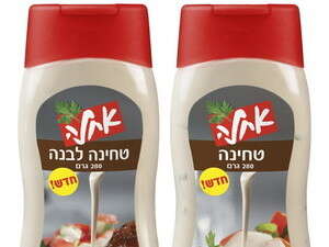 טחינה בבקבוק לחיץ טחינה בבקבוק לחיץ