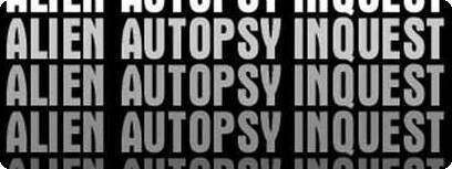 עטיפת הספר: alien autopsy inquest