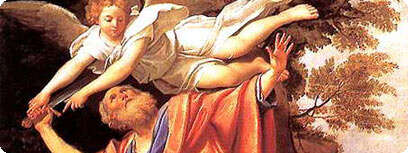 עקדת יצחק.
ציור של דומניצ'ינו.