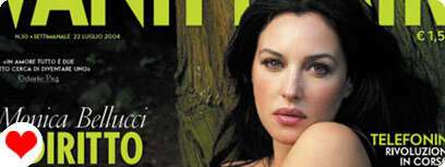 מוניקה בלוצ'י על שער המגזין וניטי פייר.