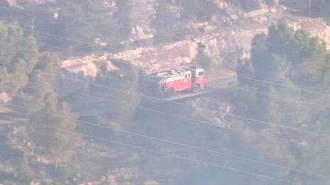 השריפה ביער ירושלים. צילום: רויטרס. עריכה: תמי בנימין השריפה ביער ירושלים. צילום: רויטרס. עריכה: תמי בנימין
