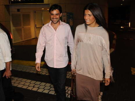 לינור אברג'יל והבעל הטרי אורון לינור אברג'יל והבעל הטרי אורון