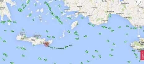 צילום: צילום מסך מתוך אתר marinetraffic צילום: צילום מסך מתוך אתר marinetraffic