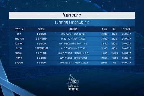 צילום: הפייסבוק הרשמי של מנהלת הליגות צילום: הפייסבוק הרשמי של מנהלת הליגות