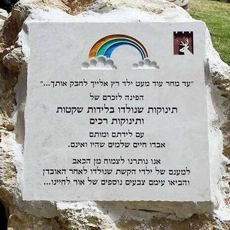 צילום: קבוצת הפייסבוק ''פינת זיכרון לתינוקות שנולדו בלידות שקטות ותינוקות רכים'' צילום: קבוצת הפייסבוק ''פינת זיכרון לתינוקות שנולדו בלידות שקטות ותינוקות רכים''