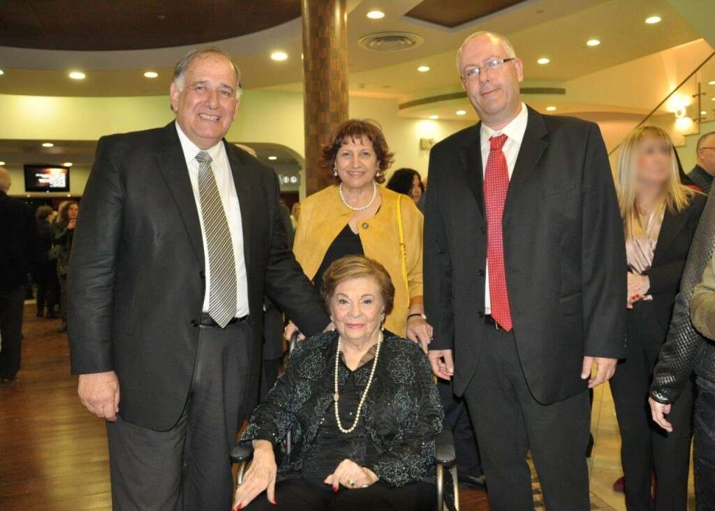 ראש העיר יהב זאנט דנקנר ד"ר אבי גולדברג ופרופ' דואק מכרמל . צילום - אלי דדון.
