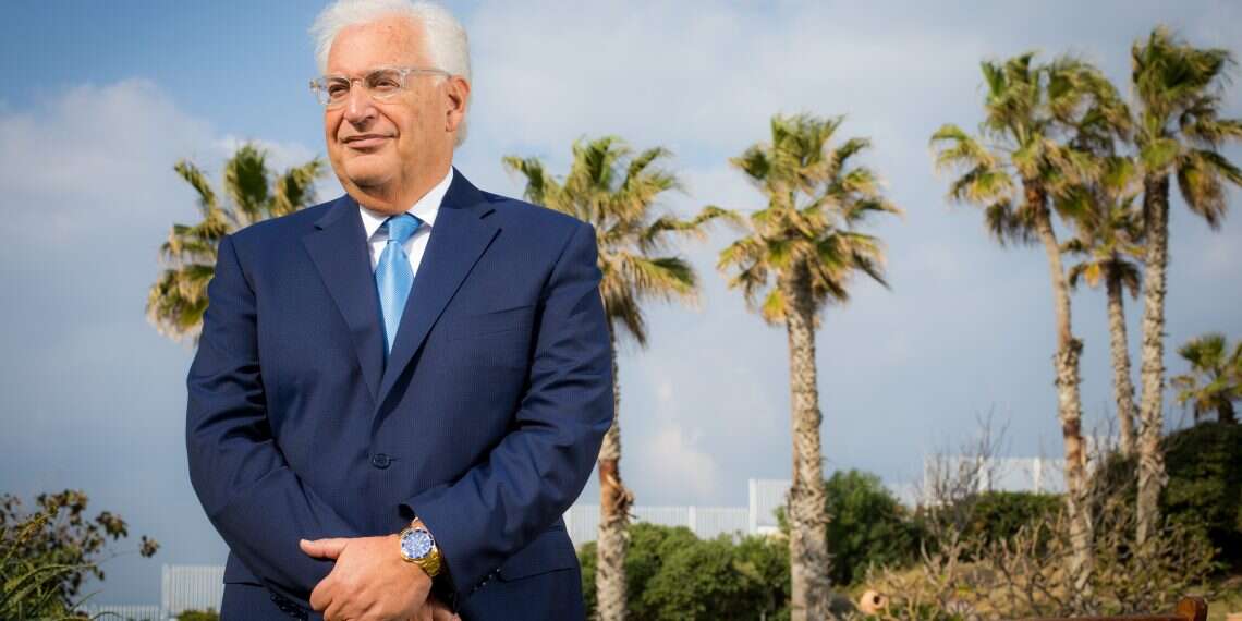 שגריר ארצות הברית בישראל דיוויד פרידמן. צילום: אריק סולטן "הפלסטינים שוב בורחים מהזדמנות לדון בעתיד האזור"