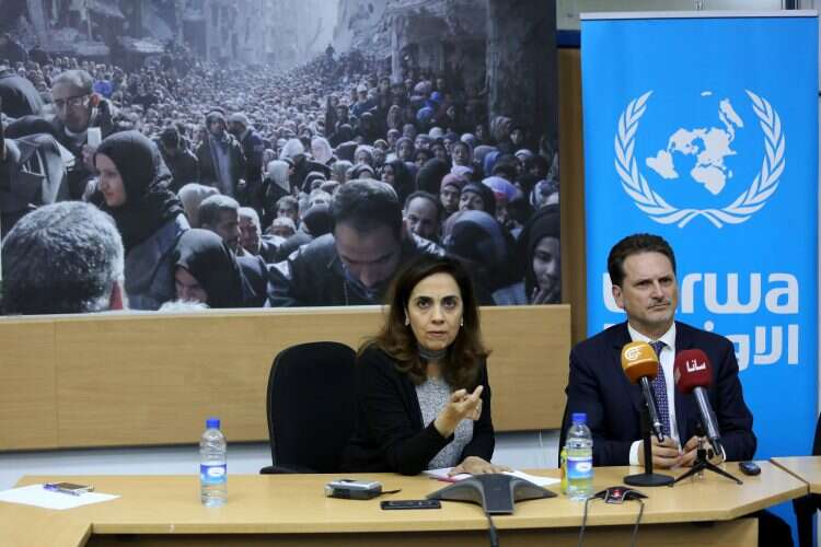 אונר"א בדמשק. צילום: EPA