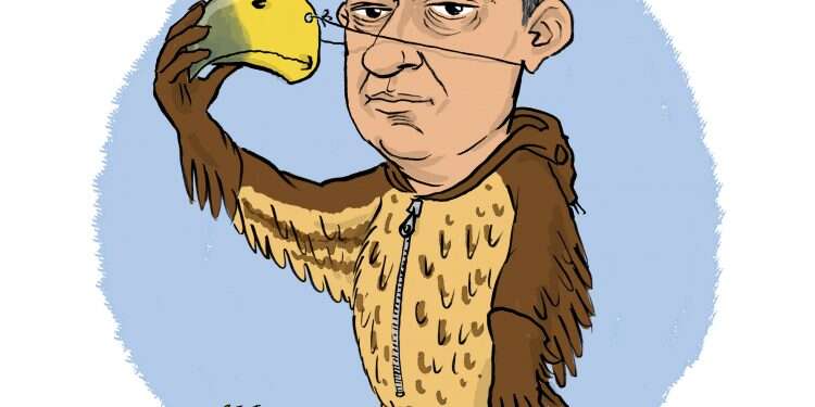 אבי גבאי. איור: שי צ'רקה איור: שי צ'רקה