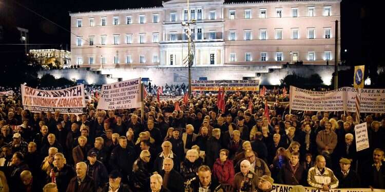 הפגנות ביוון. צילום: AFP צילום: AFP
