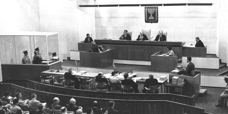 משפט אייכמן. צילום: לע צילום: לע"מ