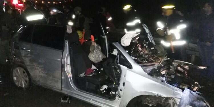 זירת התאונה בשבי שומרון, צילום: הצלה ללא גבולות, יו תחקיר המנהל האזרחי: "הכבישים האדומים" של יו"ש