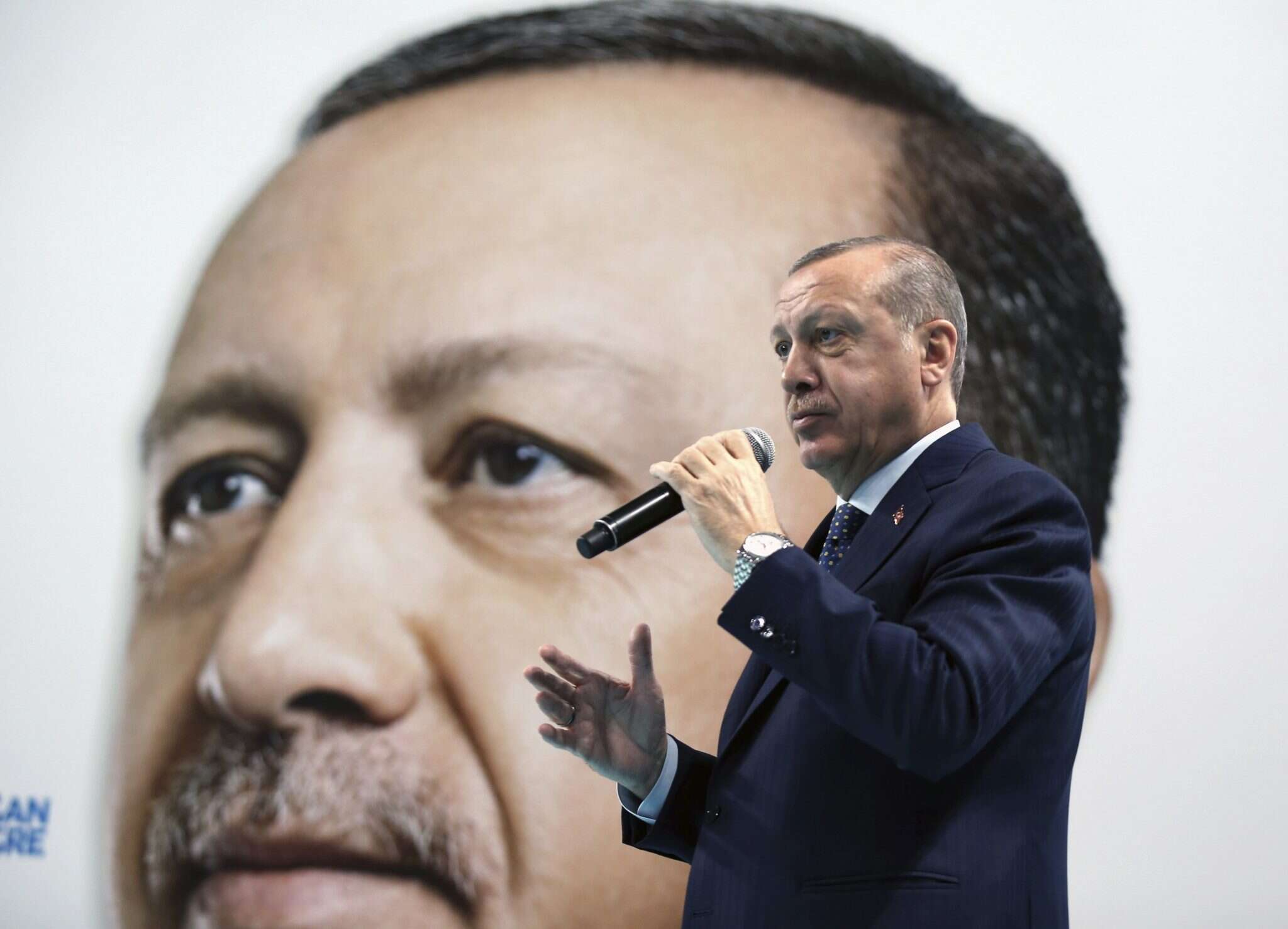 נשיא טורקיה ארדואן. צילום: AP