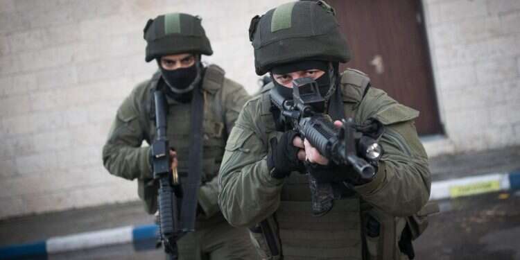 יחידת המסערבים של מג"ב. צילום: יונתן זינדל\פלאש90