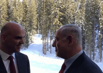 בנימין נתניהו בדאבוס. צילום: אריאל כהנא