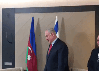 נתניהו ונשיא אזרבייג'אן. צילום: אריאל כהנא