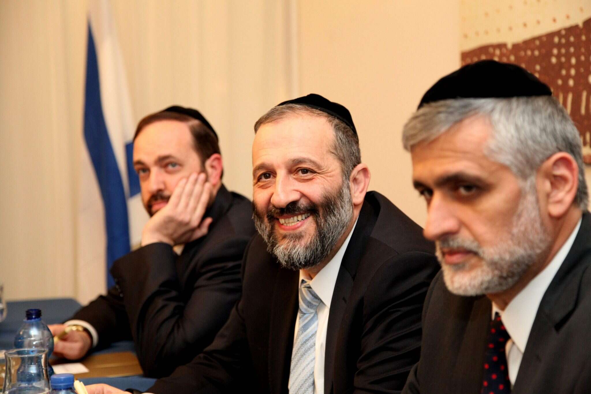 אלי ישי ואריה דרעי. צילום: גדעון מרקוביץ'