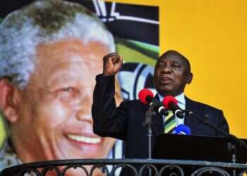 נשיא דרום אפריקה החדש קיריל רמפוסה. צילום: AP