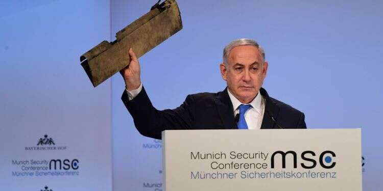 ראש הממשלה בנימין נתניהו נושא דברים בועידת מינכן לביטחון. צילום: עמוס בן גרשום, לע צילום: עמוס בן גרשום, לע"מ